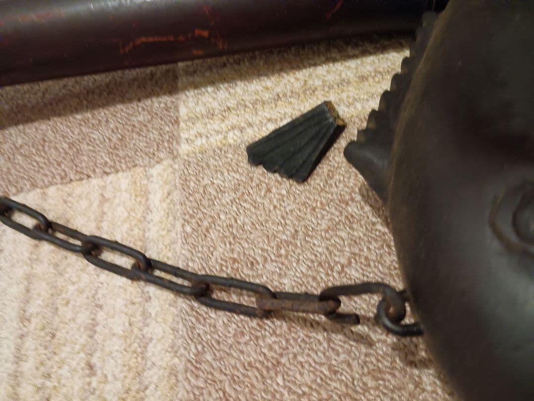 魚 鯛 縁起物 アンティーク古民家骨董囲炉裏吊 自在鉤 竹製 自在鍵 古道具