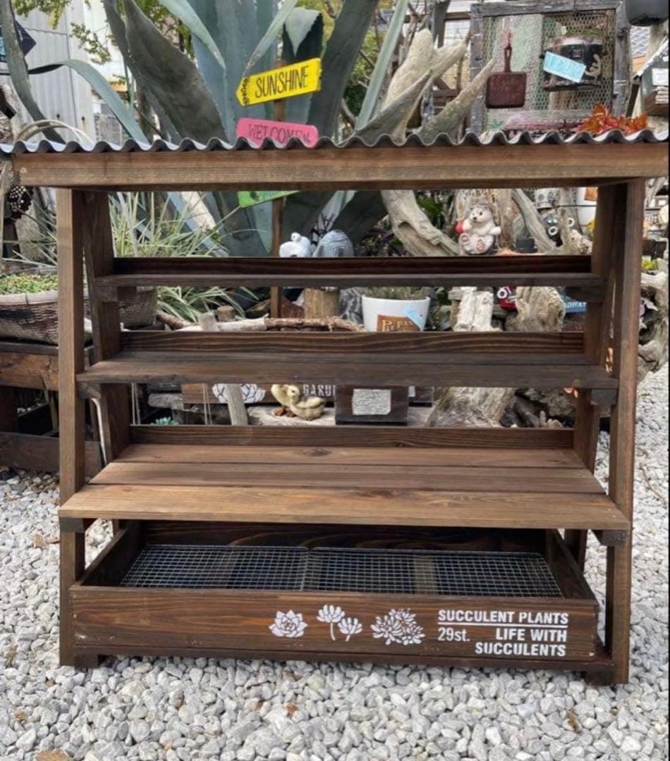 多肉植物棚　GAI-W80F2（棚＋トレー）