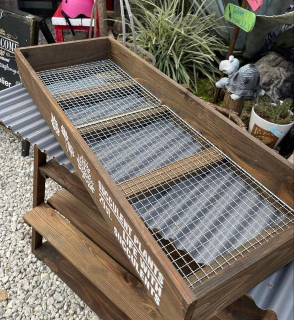 多肉植物棚　GAI-W80F2（棚＋トレー）