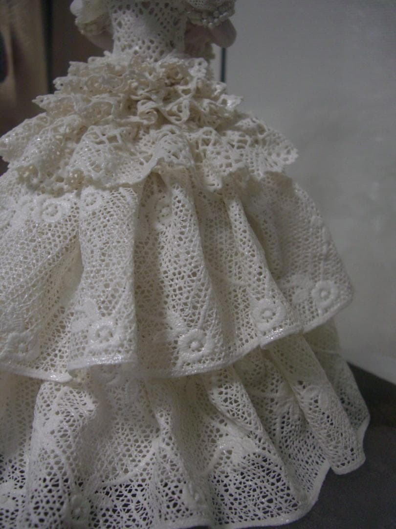 ★陶製レースドール★ウエディングドレス★結婚式★レース人形