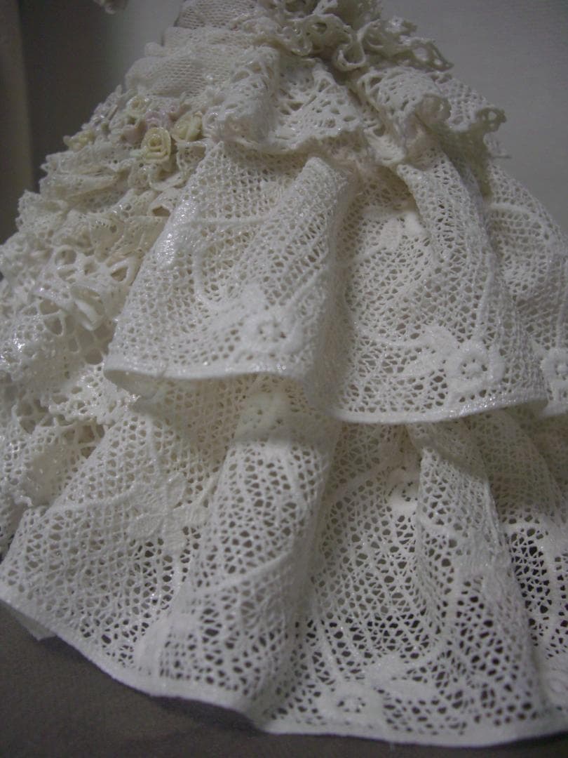 ★陶製レースドール★ウエディングドレス★結婚式★レース人形