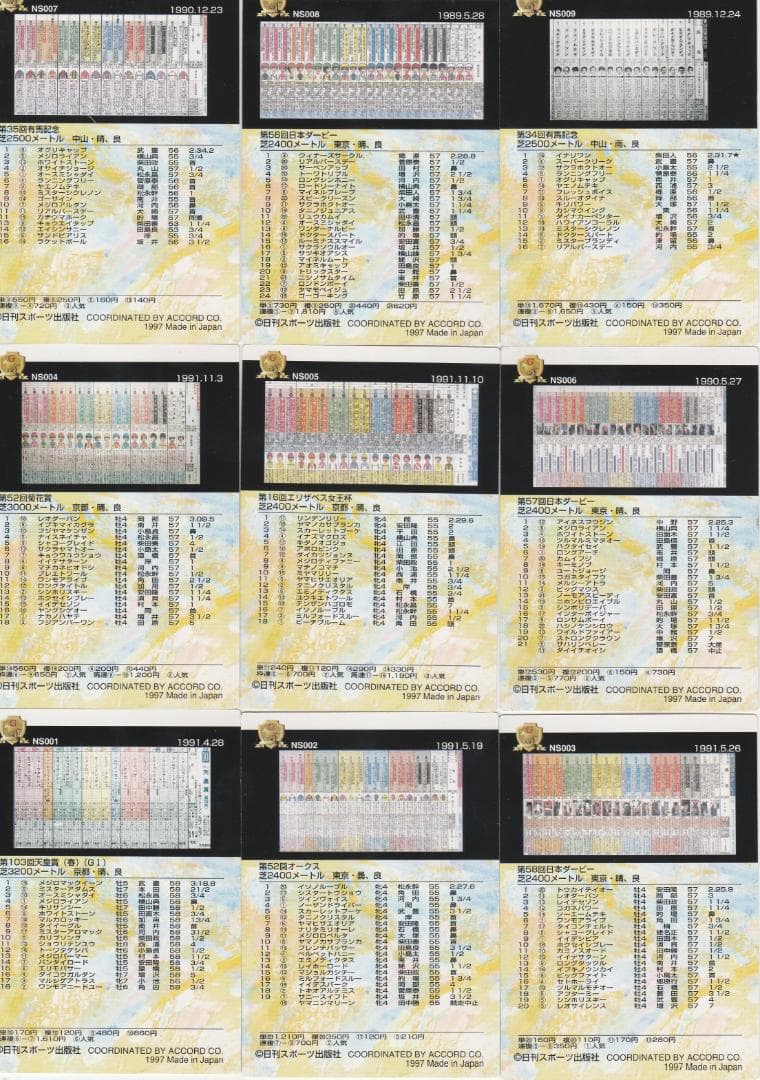 Gホースカード '97 AUTUMN 日刊スポーツ 87枚 ① - メルカリ