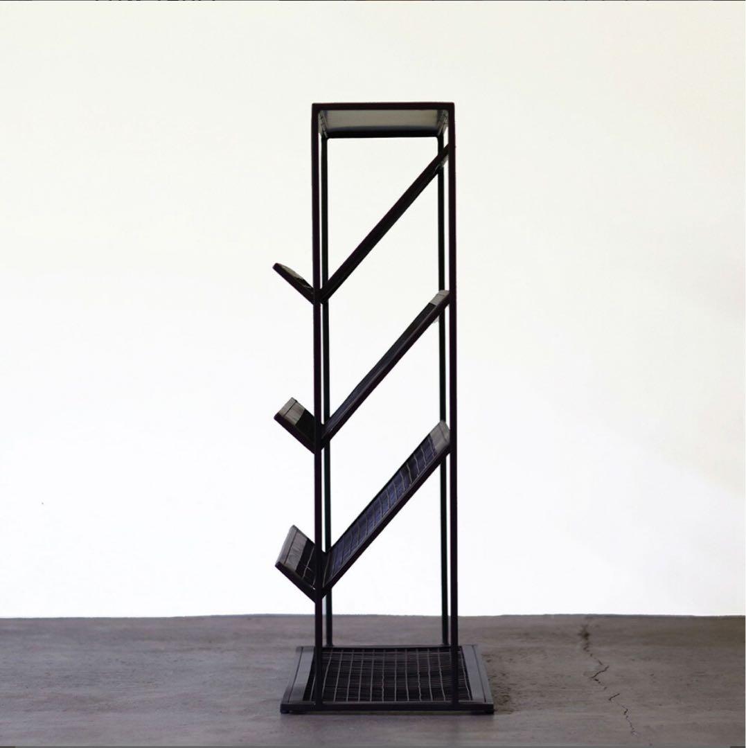 最終値下げ❗️マガジンラック　アイアン　シューズラック　インダストリアル