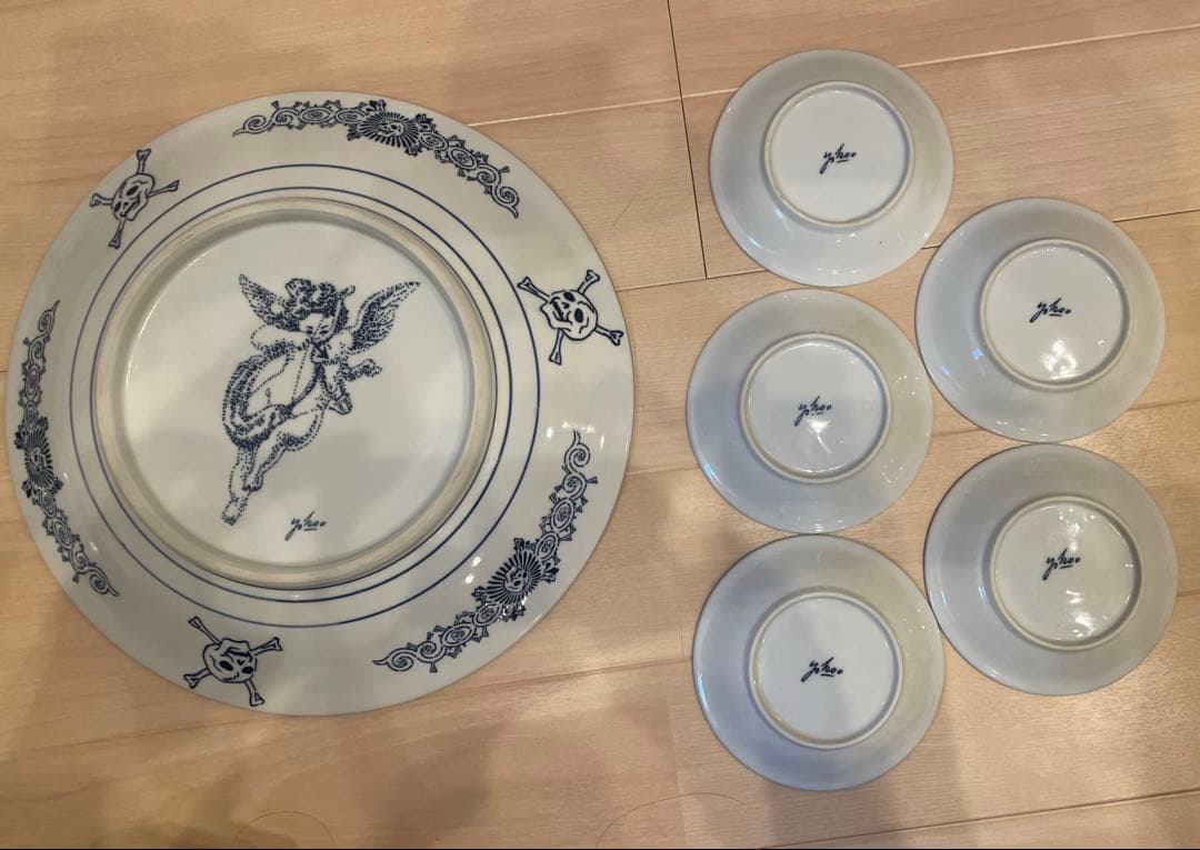 【横尾忠則/Tadanori Yokoo】髑髏 大小セット　美濃焼