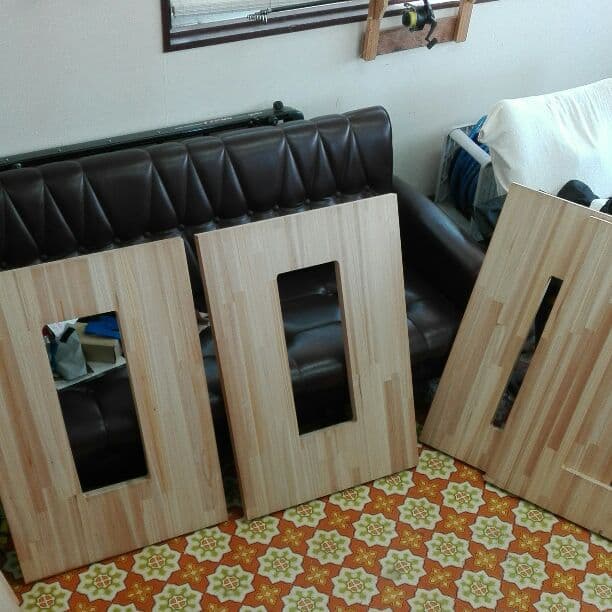 学習机作製用DIY!自作用子供の机2台分の材料！　中国産の杉！修正材です‼