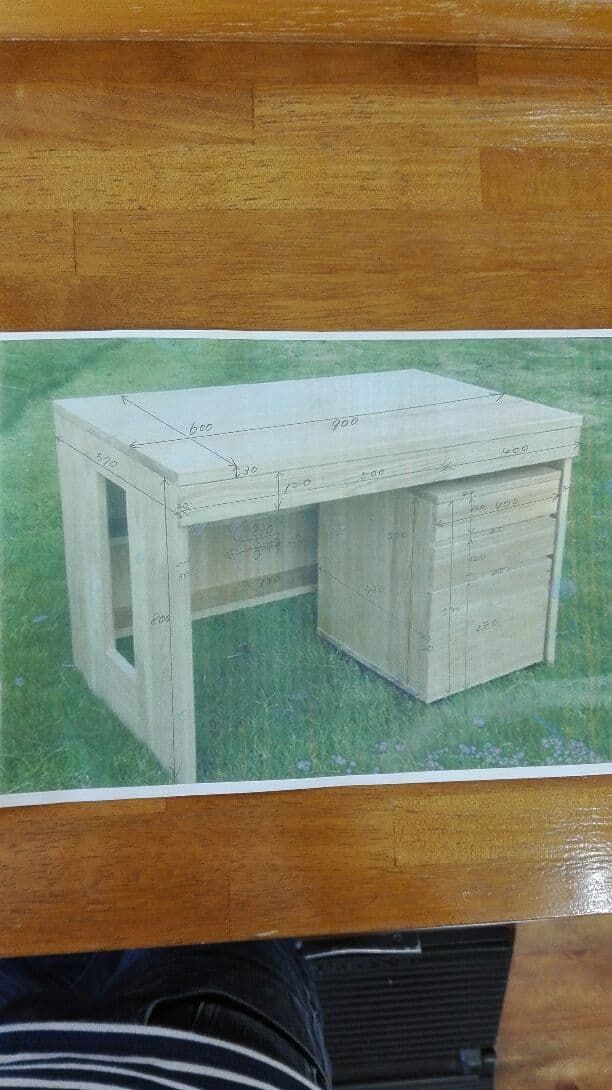 学習机作製用DIY!自作用子供の机2台分の材料！　中国産の杉！修正材です‼