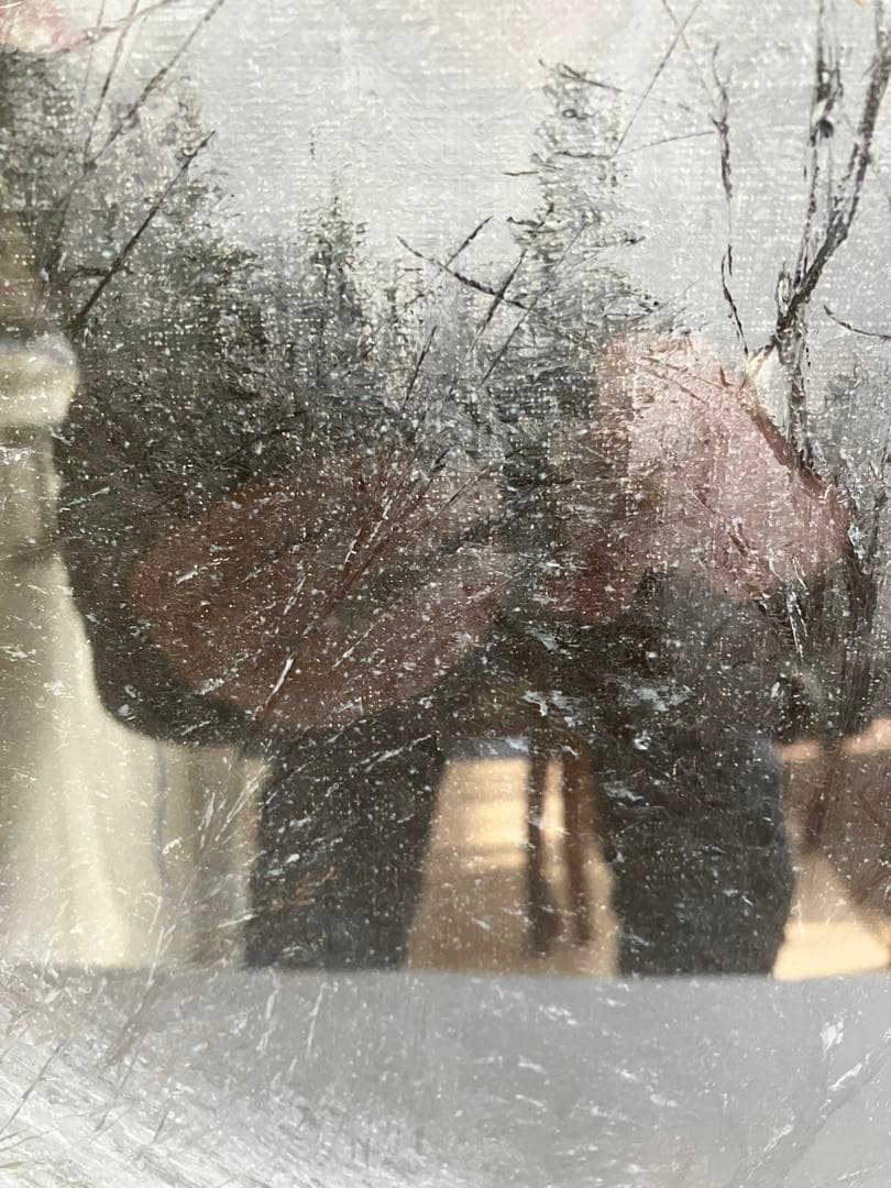 冬の雪道が描かれた秀作です。　6号額縁入り