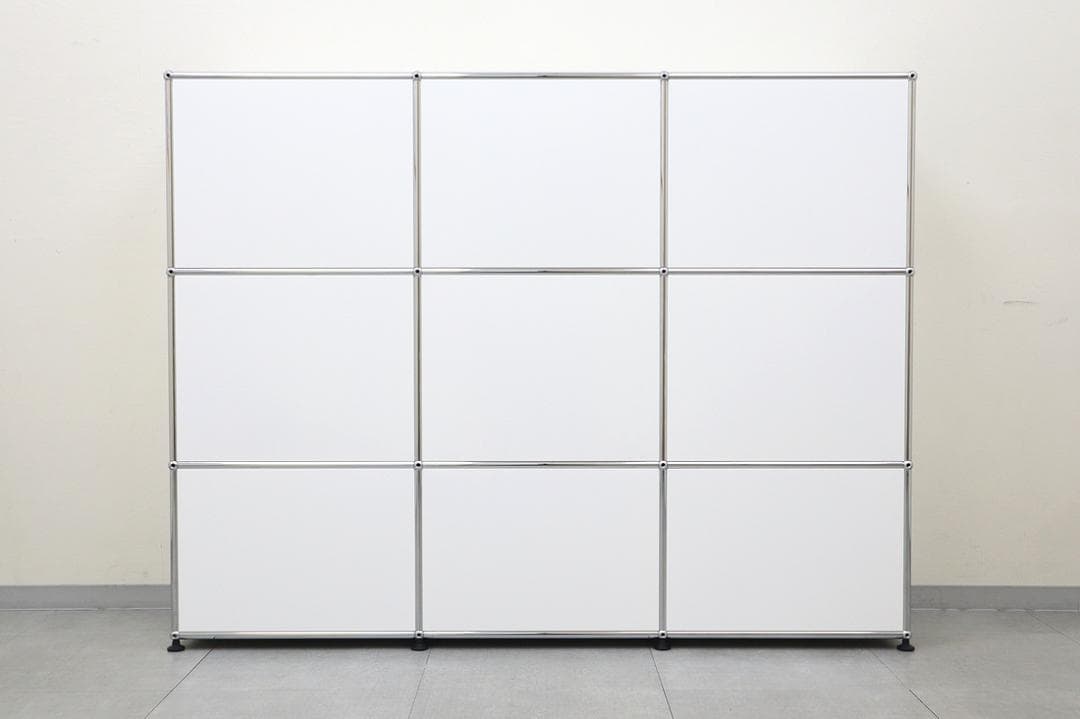 b 極美品 USM Haller ハラー キャビネット 3列3段 書棚 飾り棚