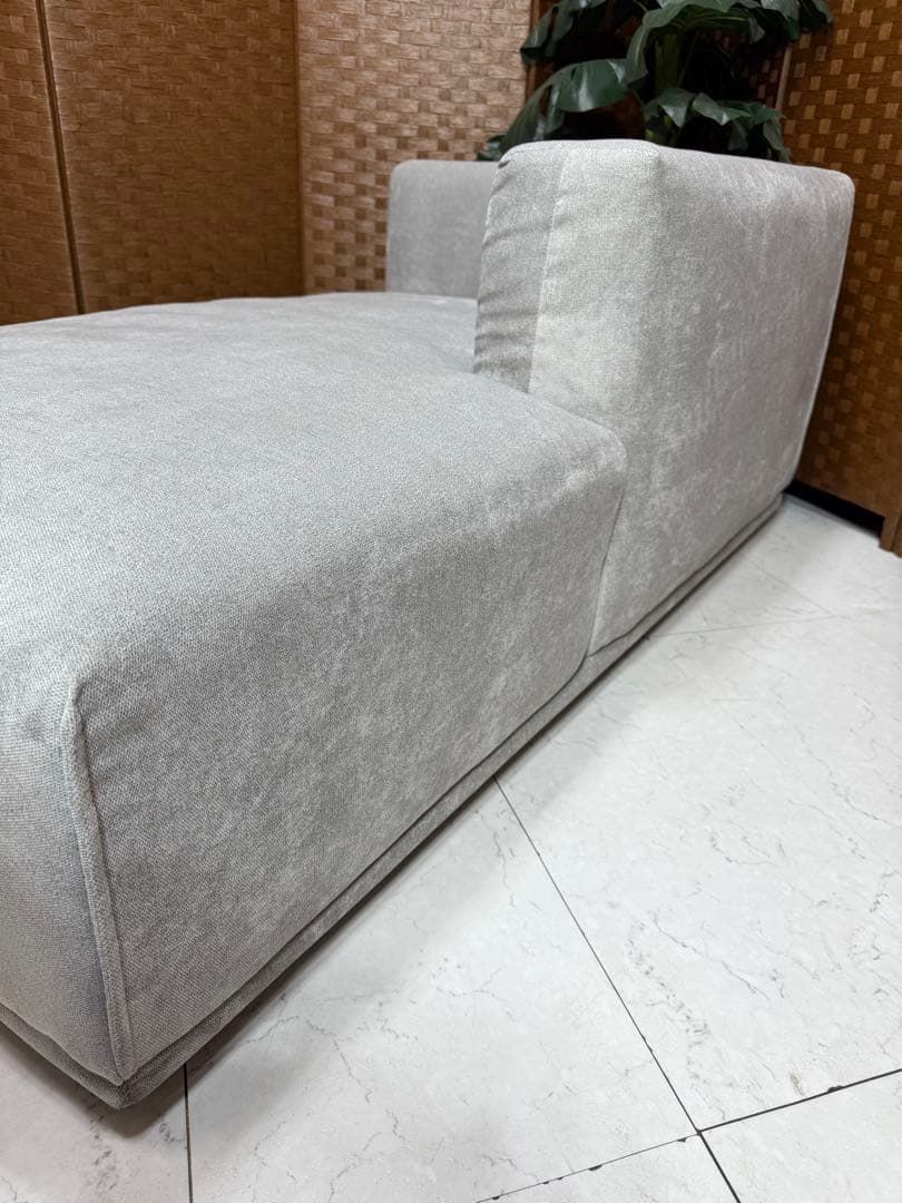 定価¥84,500 Francfranc メーネ カウチ L ライトグレー