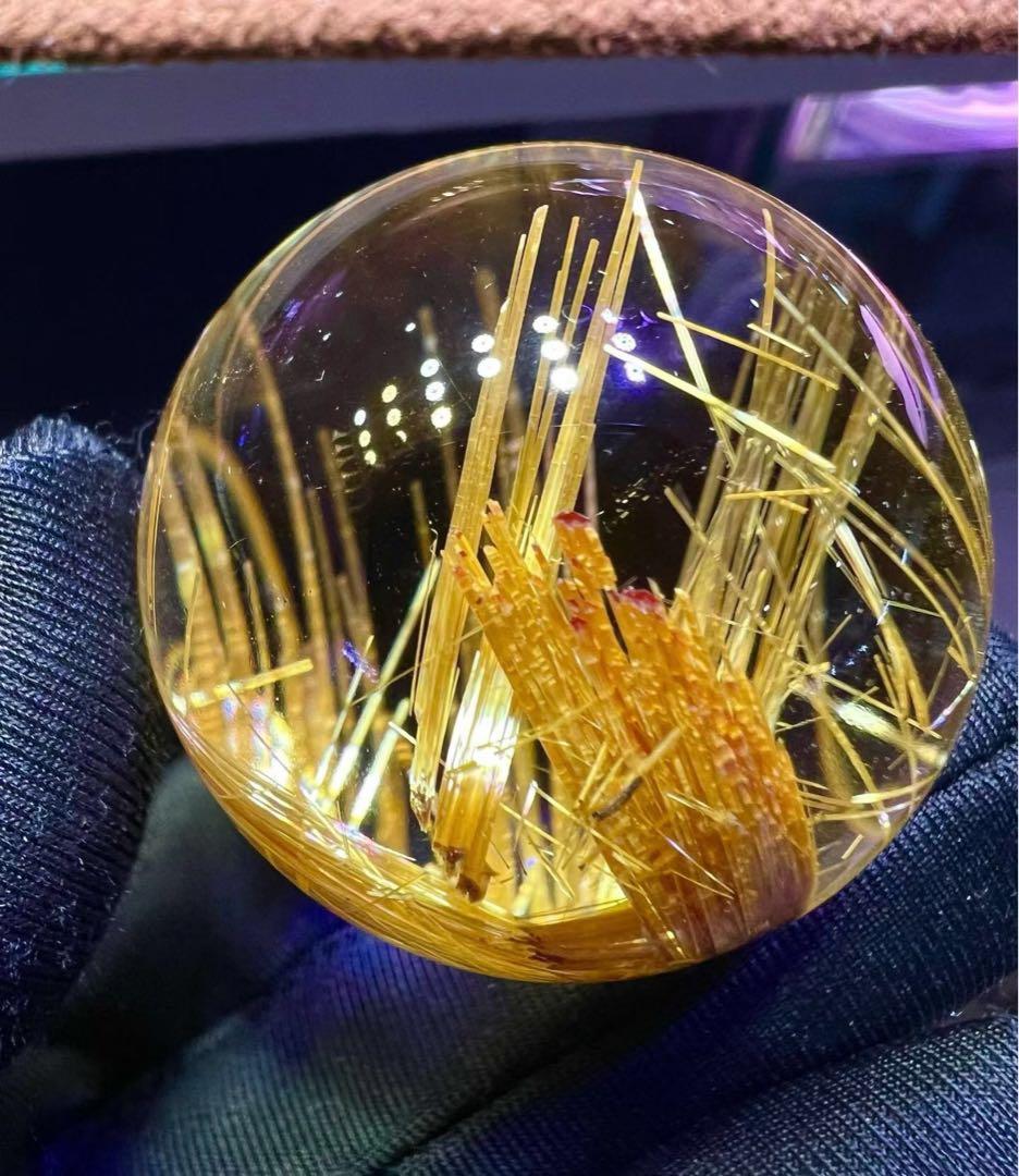 ⭐︎【極上品】タイチンクオーツ 置物 36.8mm