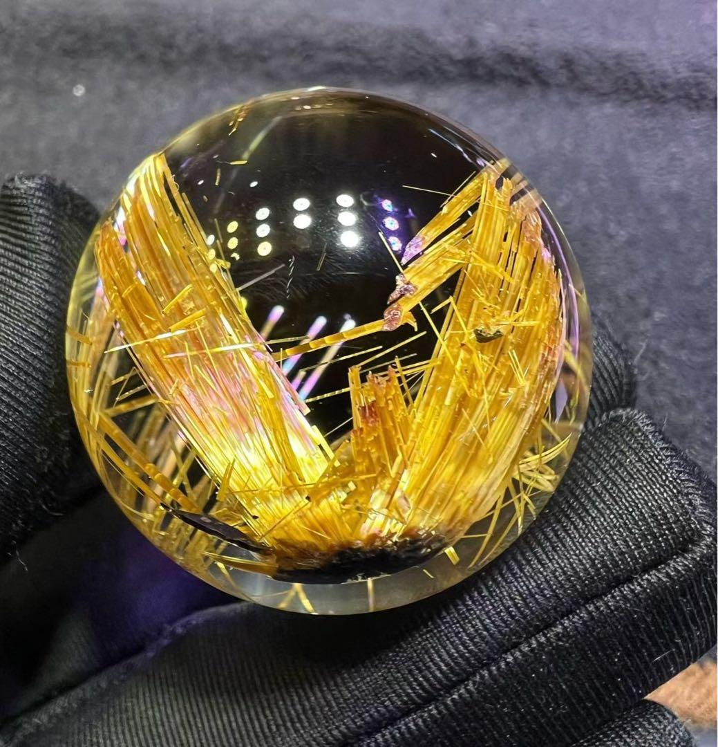 ⭐︎【極上品】タイチンクオーツ 置物 36.8mm