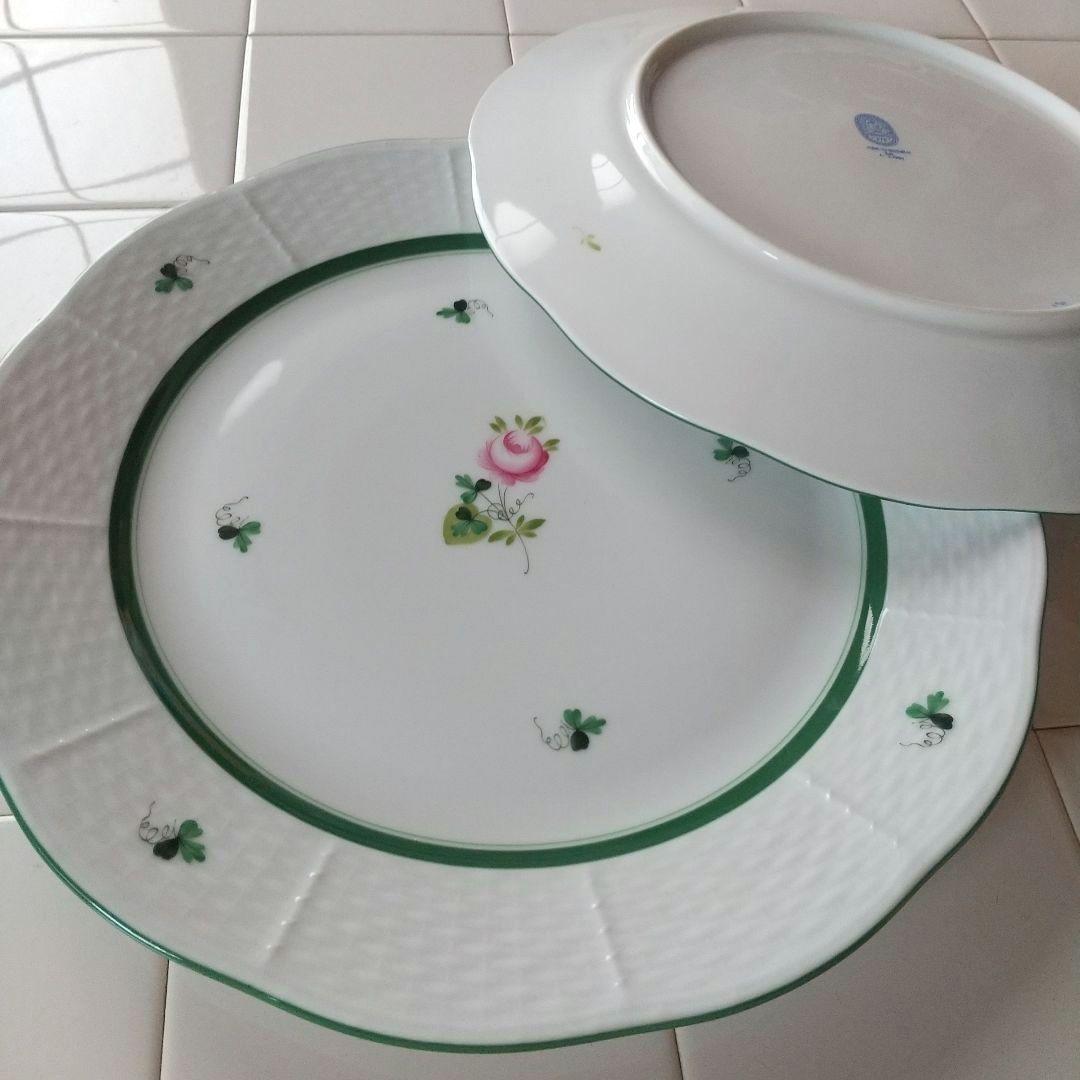 ヘレンド・ウィーンの薔薇★プレート２枚