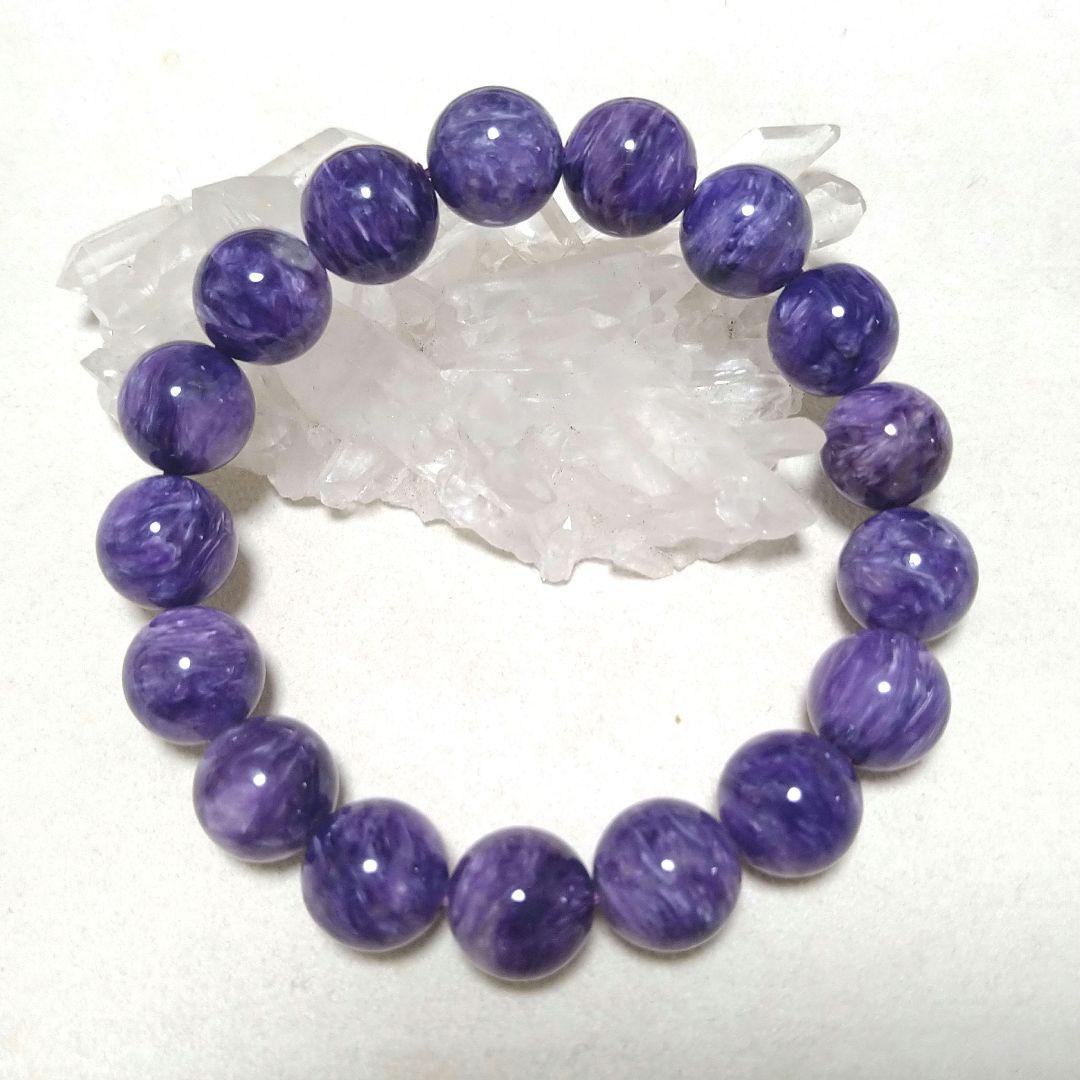 プロフ必読！∞ 高品質 チャロアイト12mmブレス ・恐怖心・不安・危機回避 ∞