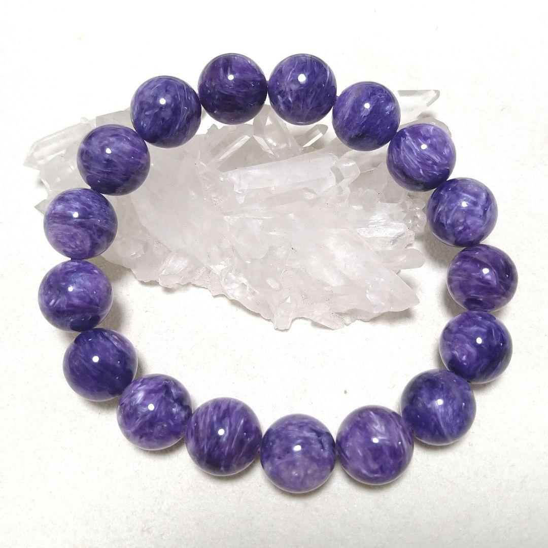 プロフ必読！∞ 高品質 チャロアイト12mmブレス ・恐怖心・不安・危機回避 ∞