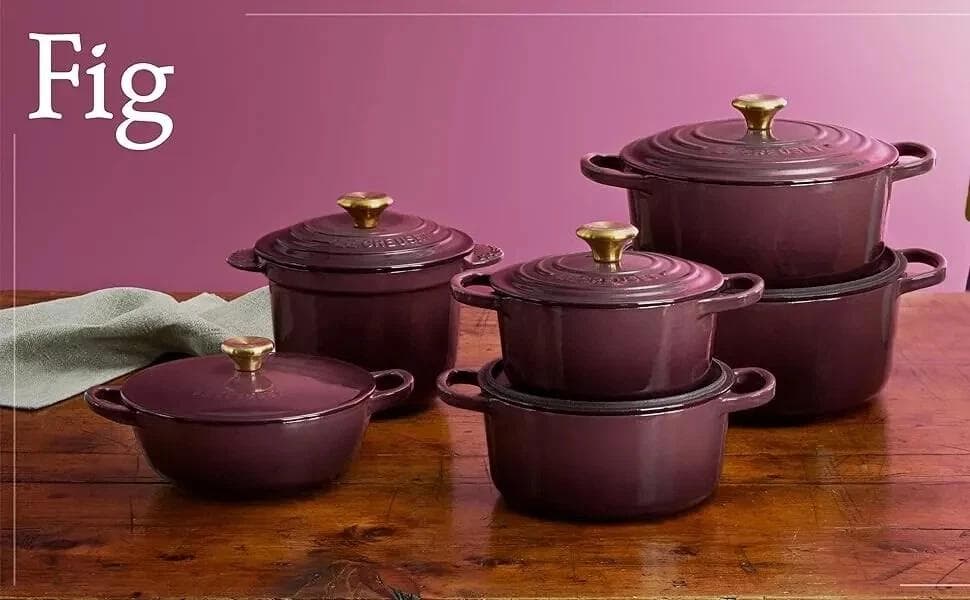 ル・クルーゼ ココットロンド 20cm フィグ シルバーノブ 新品 - メルカリ