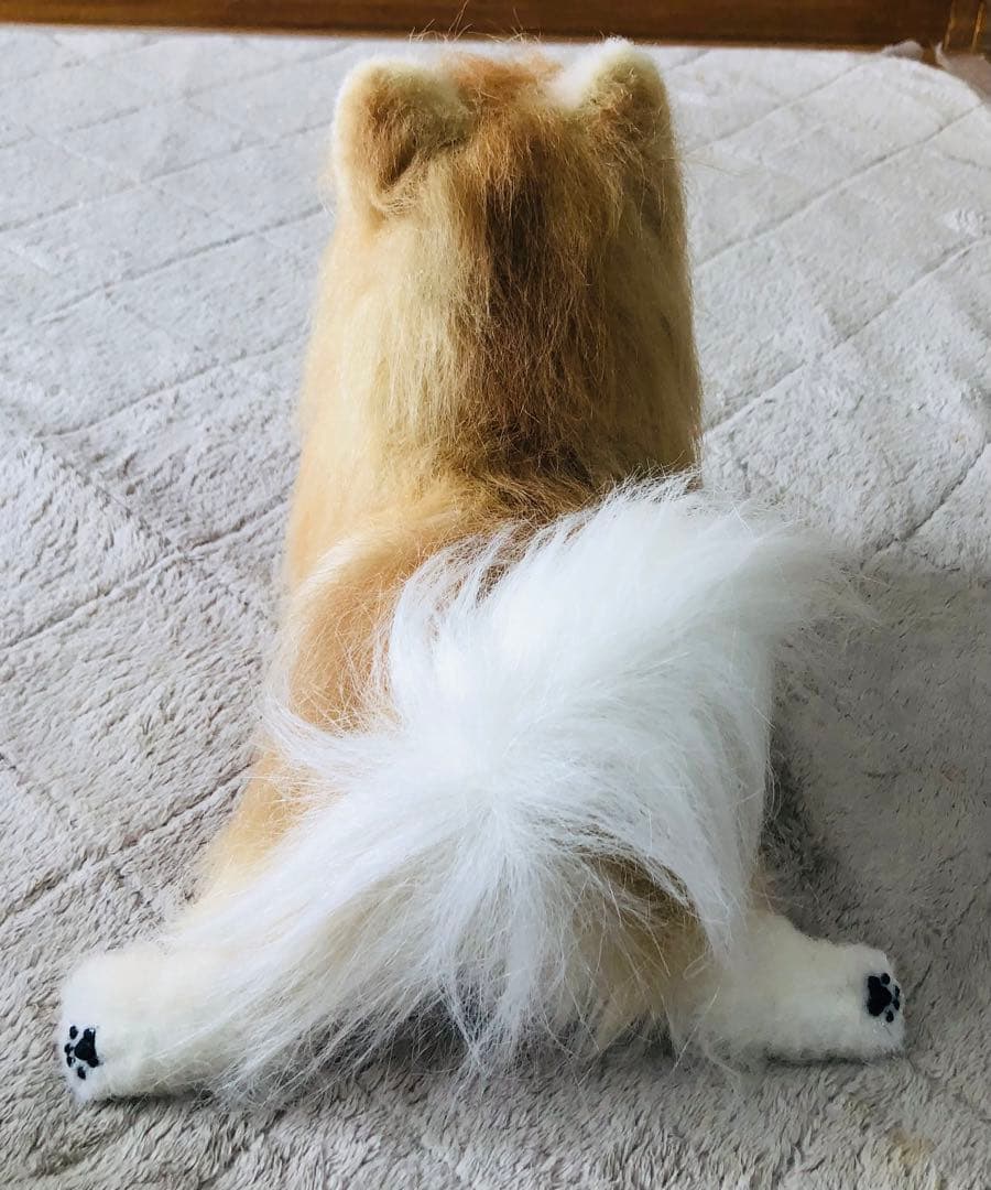 作家様　ハンドメイド　ぬいぐるみ　犬　ポメラニアン　リアルぬいぐるみ