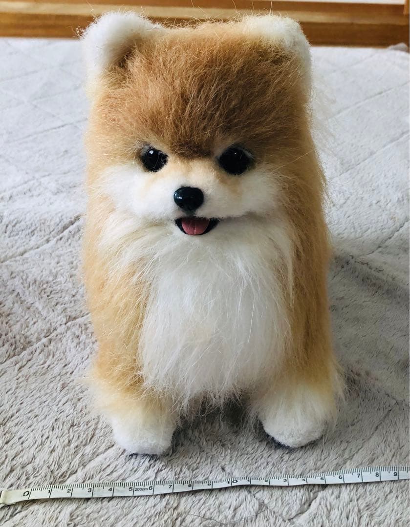 作家様　ハンドメイド　ぬいぐるみ　犬　ポメラニアン　リアルぬいぐるみ