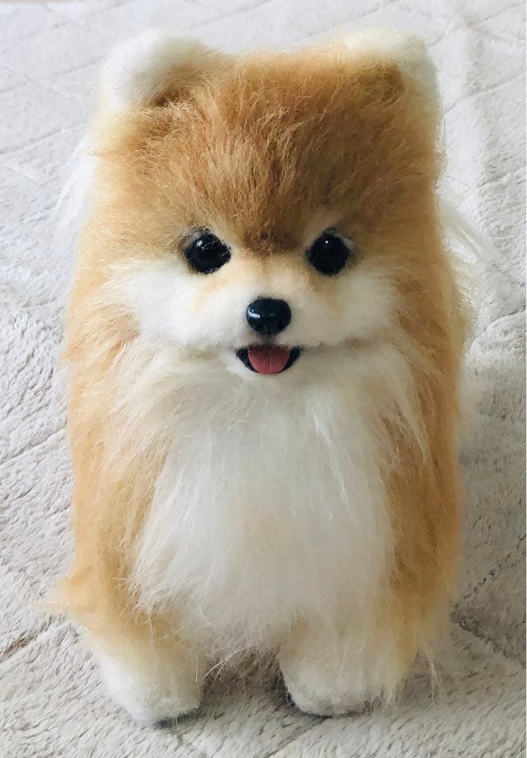 作家様　ハンドメイド　ぬいぐるみ　犬　ポメラニアン　リアルぬいぐるみ