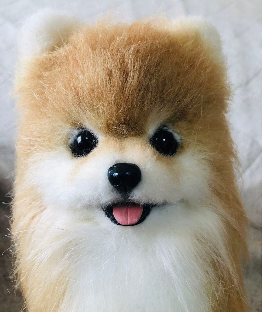 作家様　ハンドメイド　ぬいぐるみ　犬　ポメラニアン　リアルぬいぐるみ