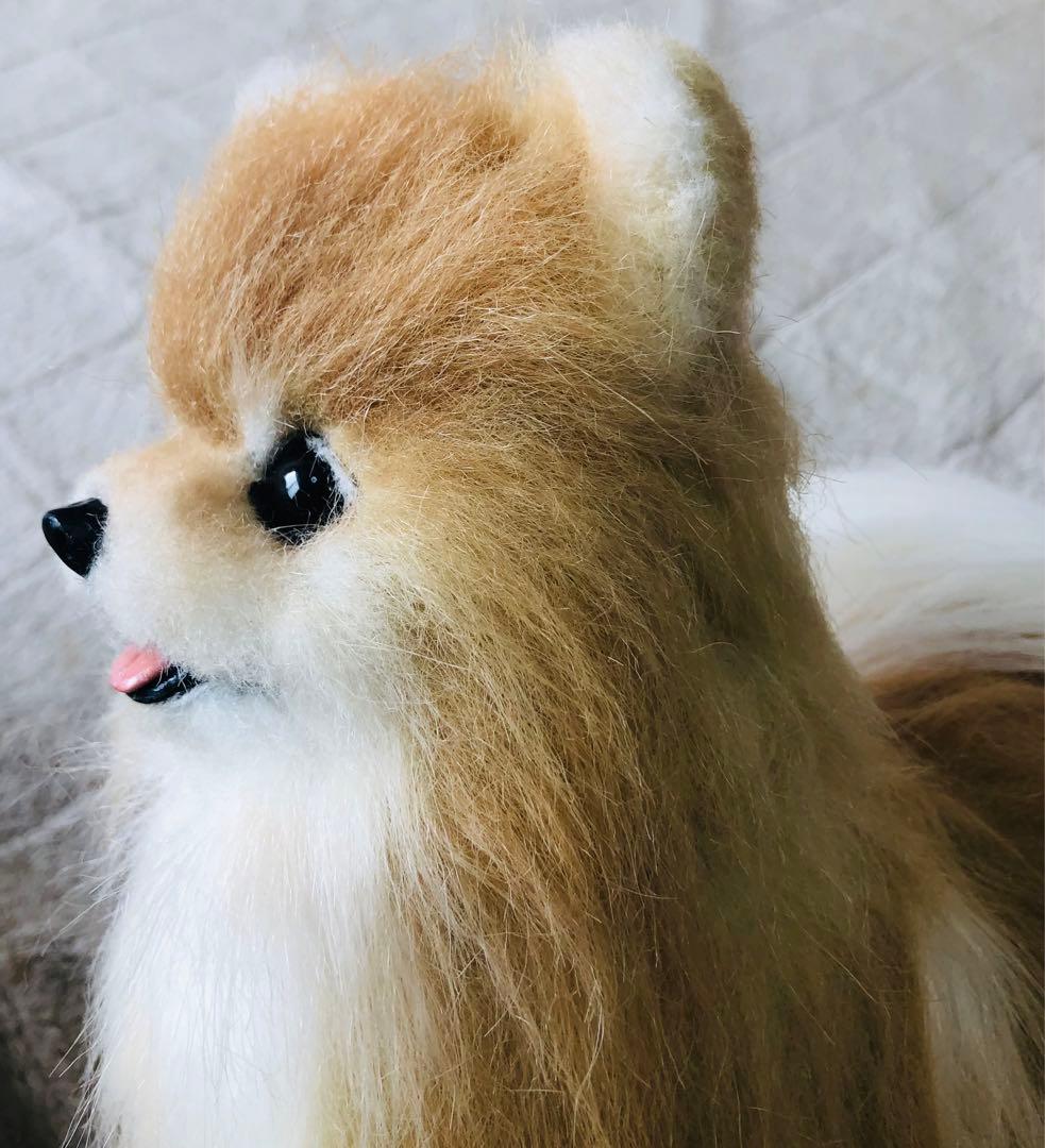 作家様　ハンドメイド　ぬいぐるみ　犬　ポメラニアン　リアルぬいぐるみ