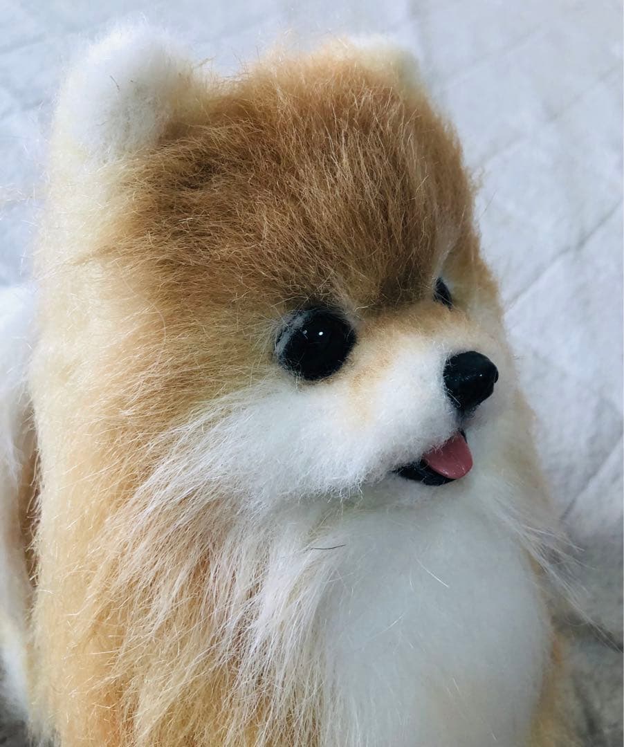 作家様　ハンドメイド　ぬいぐるみ　犬　ポメラニアン　リアルぬいぐるみ