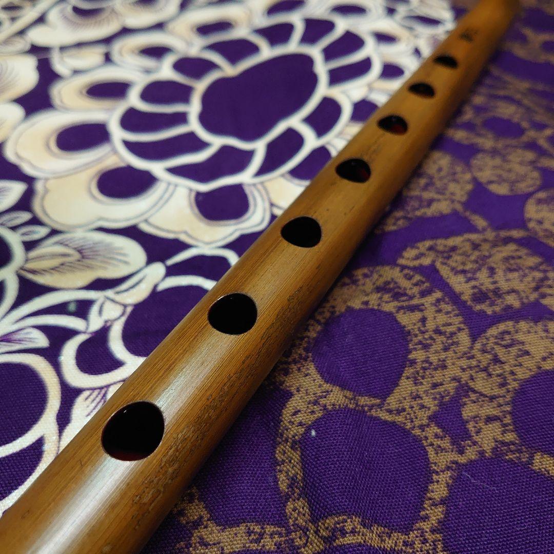 篠笛　四本調子　古典調　七穴　拭漆