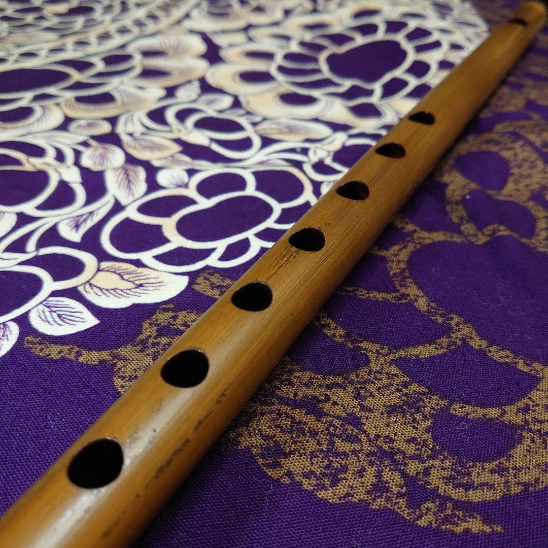 篠笛　四本調子　古典調　七穴　拭漆