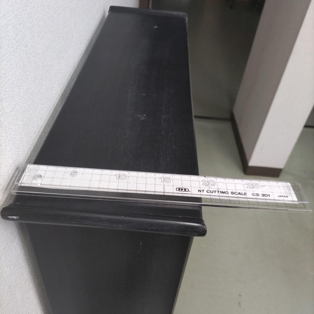 206 中国式黒い木製モダンシェルフ