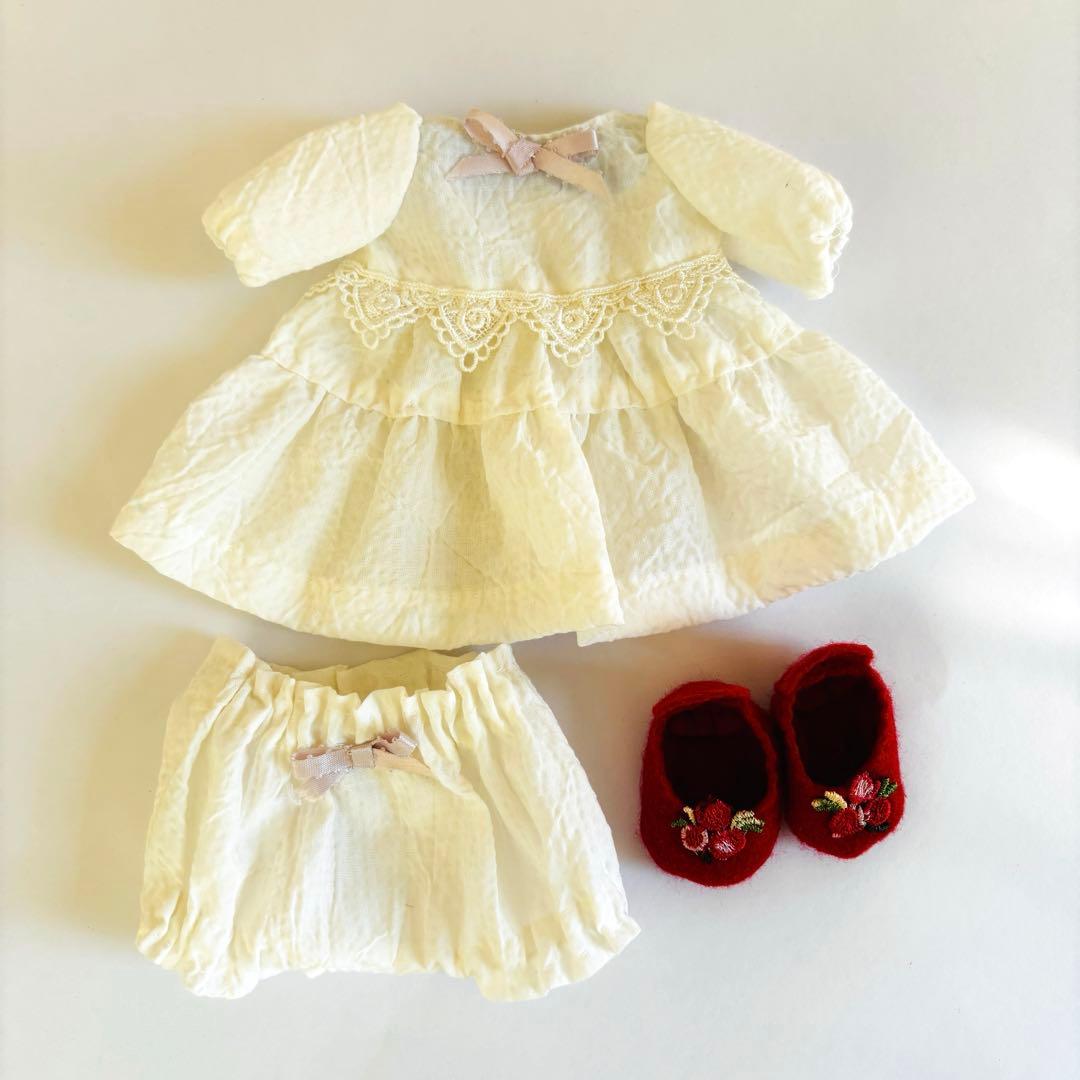 メルちゃん ソランちゃん 白ワンピース 3点セット ハンドメイド - メルカリ