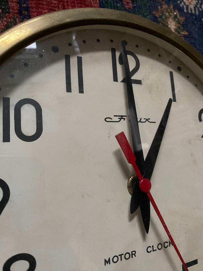 60'sヴィンテージ掛時計 東京時計 FLUX MOTOR CLOCK 不動品