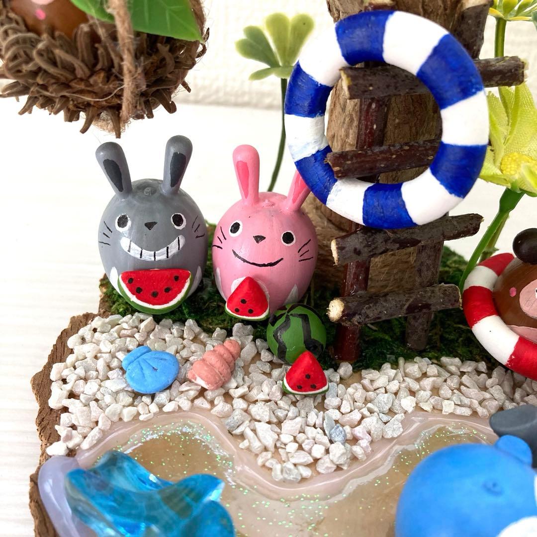 よっち様専用】どんぐりアート どんぐり動物たちの夏休み - メルカリ