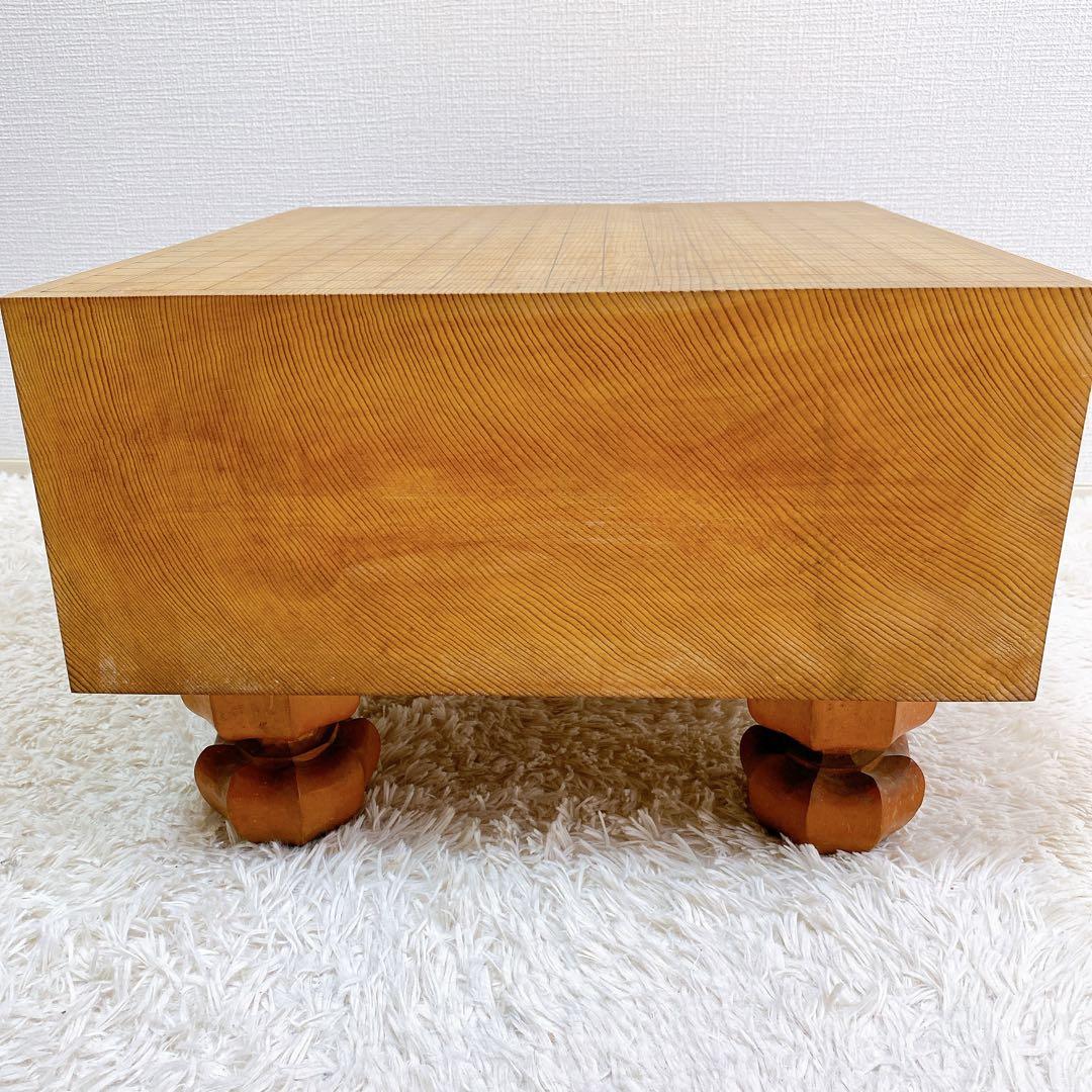 こうぴ　【希少】脚付 極厚 足付 碁盤 天地柾目