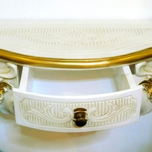 イタリア製　引き出し付壁掛けコンソール