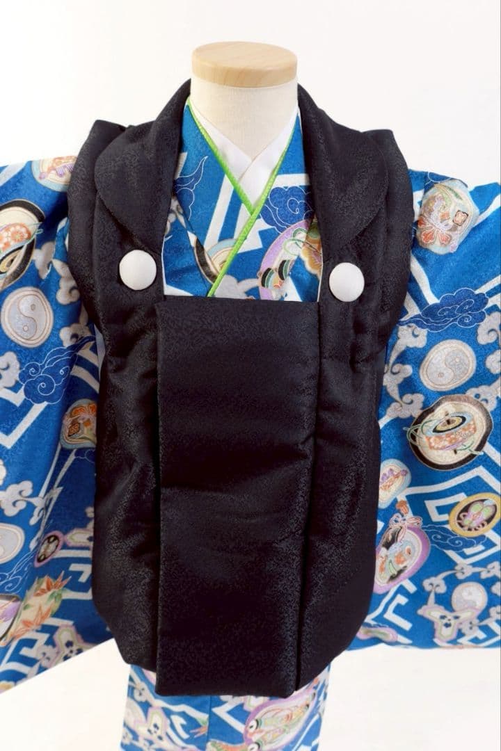 七五三○被布○男の子○被布セット○753○着物○草履○男児被布セット○新品〇5点