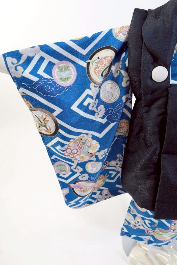 七五三○被布○男の子○被布セット○753○着物○草履○男児被布セット○新品〇5点