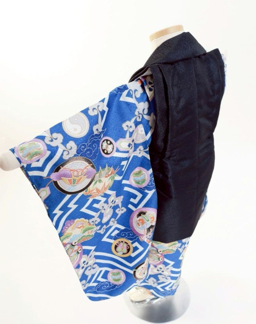 七五三○被布○男の子○被布セット○753○着物○草履○男児被布セット○新品〇5点