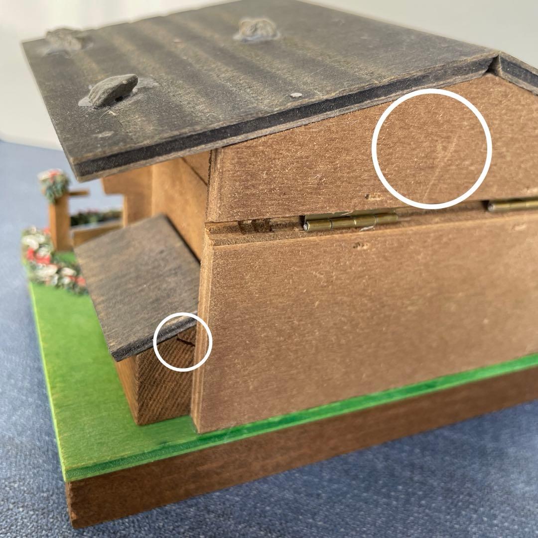 スイス製JOBIN社　シャレー型収納付オルゴール