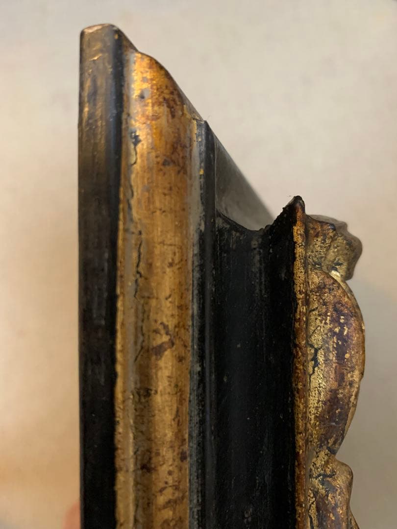 イタリア製油絵　手書きビンテージ・インテリア油絵細密画良く書けてます！