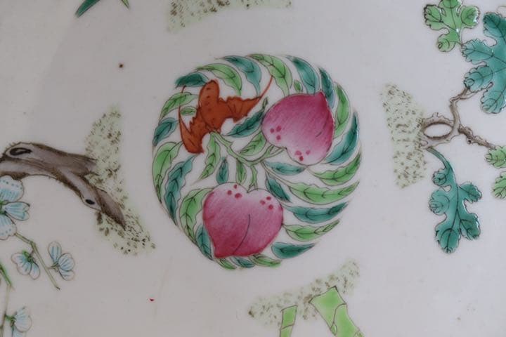 中国 清朝期 粉彩四君子鑑賞大皿① アンティーク 送料込み0621 - メルカリ