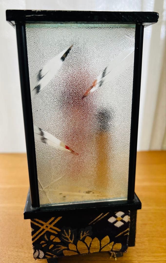 和風人形オルゴール 引き出し付き 京都 舞妓 祇園小唄 すりガラス