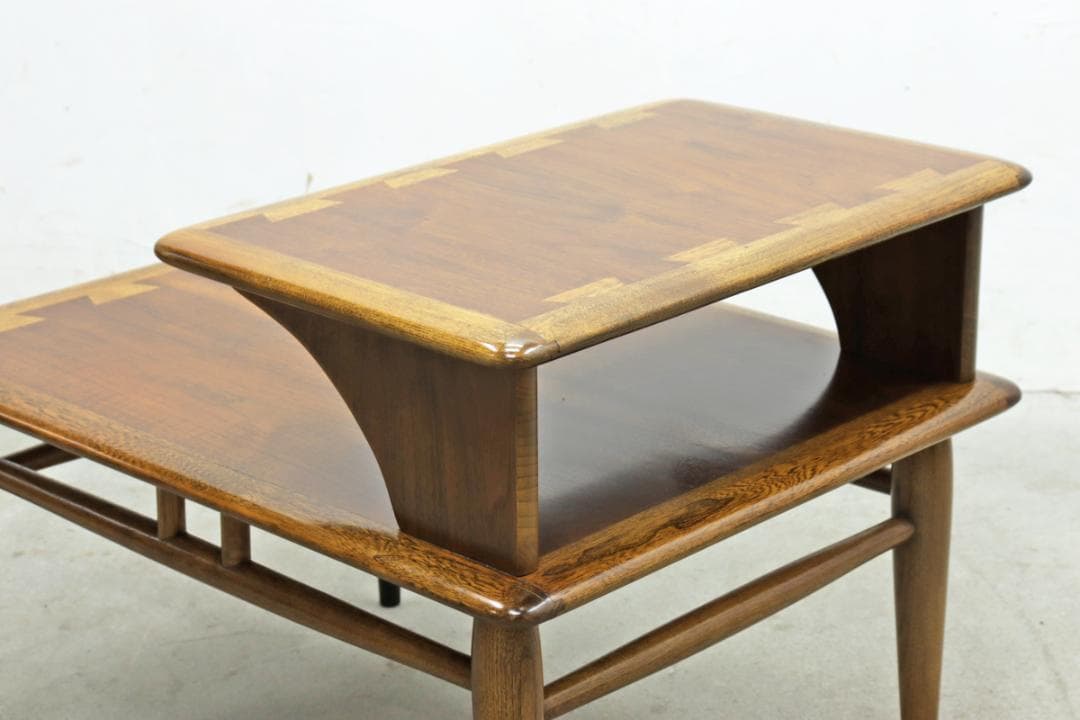 U.S. レーン Acclamim 2段 ウォールナット サイドテーブル 台