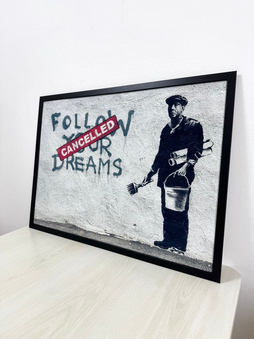 No.159フレーム付きキャンバスアート　ストリートアート　ブランドアート絵画