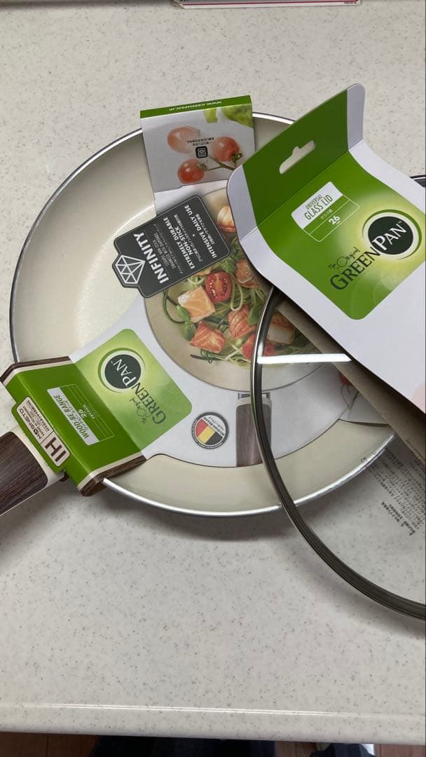 GREENPAN INFINITY フライパン 26cm ガラス蓋付き