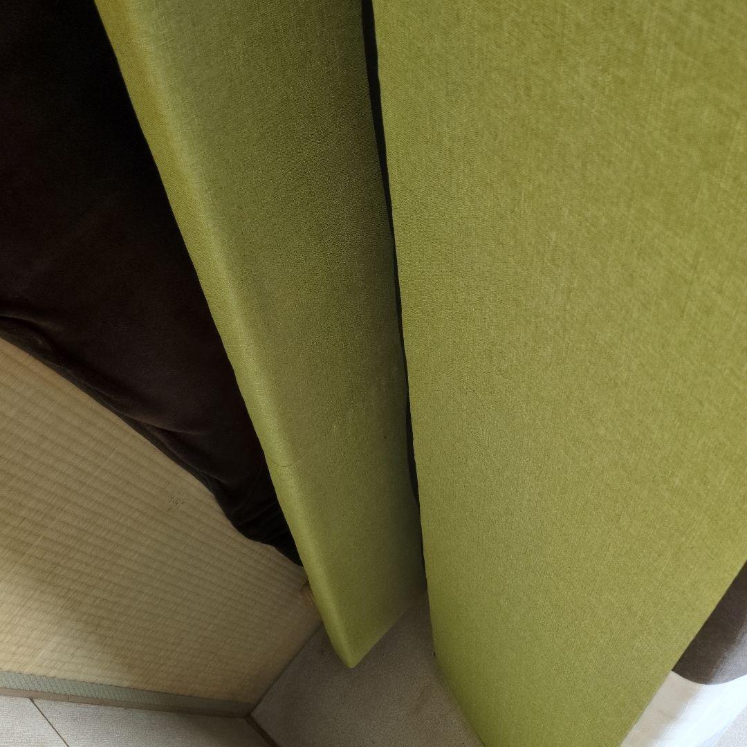 最終値下げ美品パッチワークソファベッド　リクライニング三人掛け　クッション付き☆