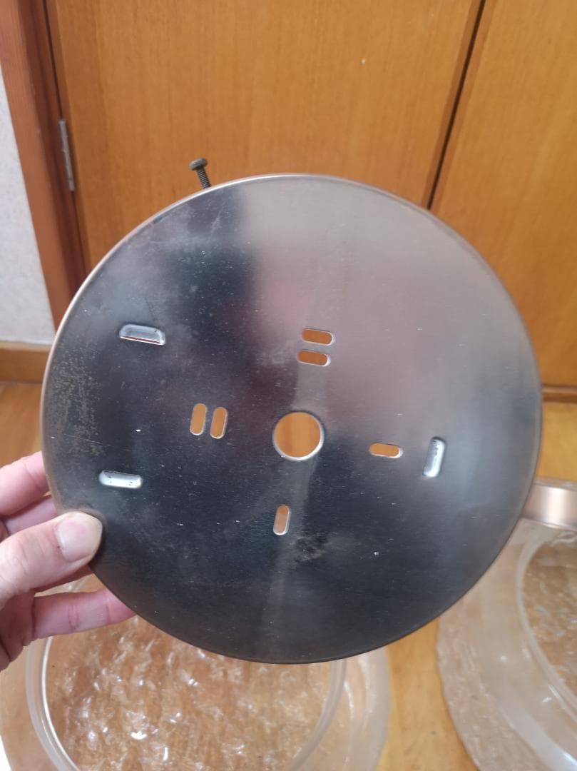 美品 天井灯 ビンテージ ガラス製 2個セット