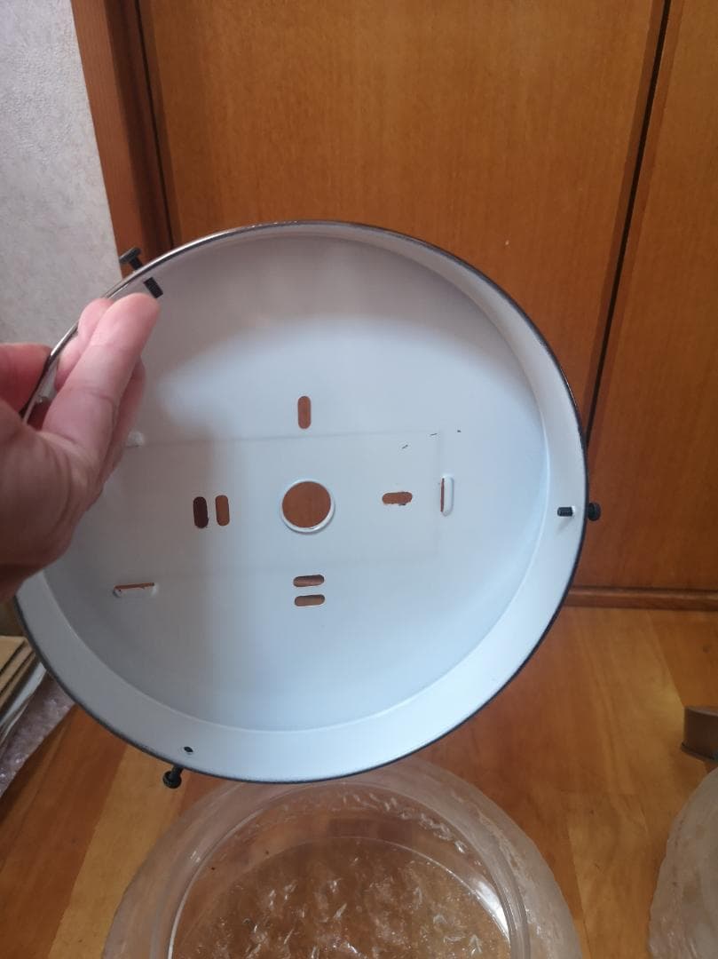 美品 天井灯 ビンテージ ガラス製 2個セット