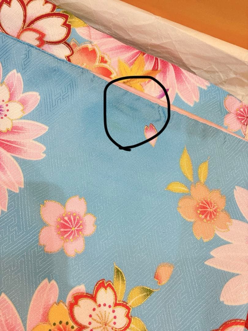 七五三用 (7歳)花柄 着物フルセット(未使用品)