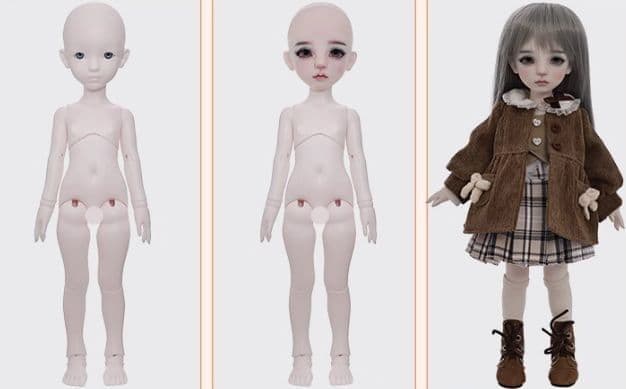 AX966 BJD 1/6 ドール本体 Wan 球体関節人形 ハンドメイド