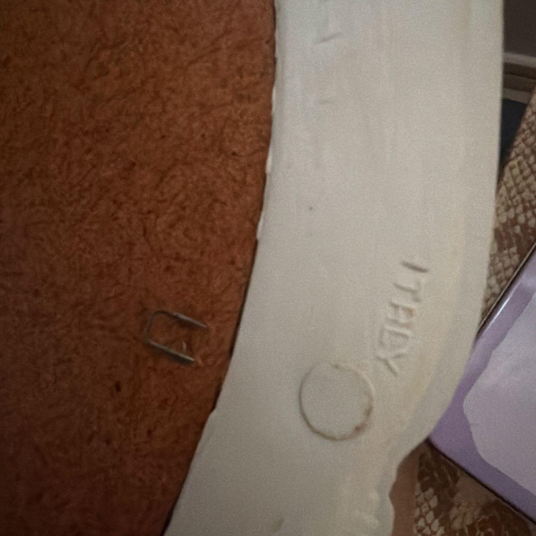 ロココ調ミラー　オーバル型 壁掛け鏡 ホワイトゴールド