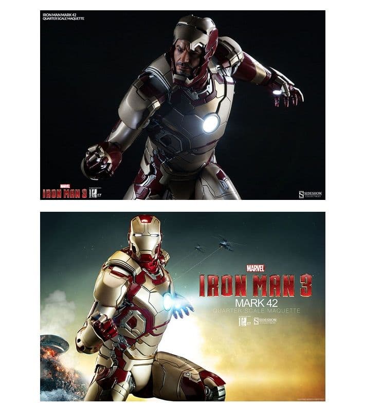 激レア-箱有り・点灯確認済】アイアンマン フィギュア サイドショウ